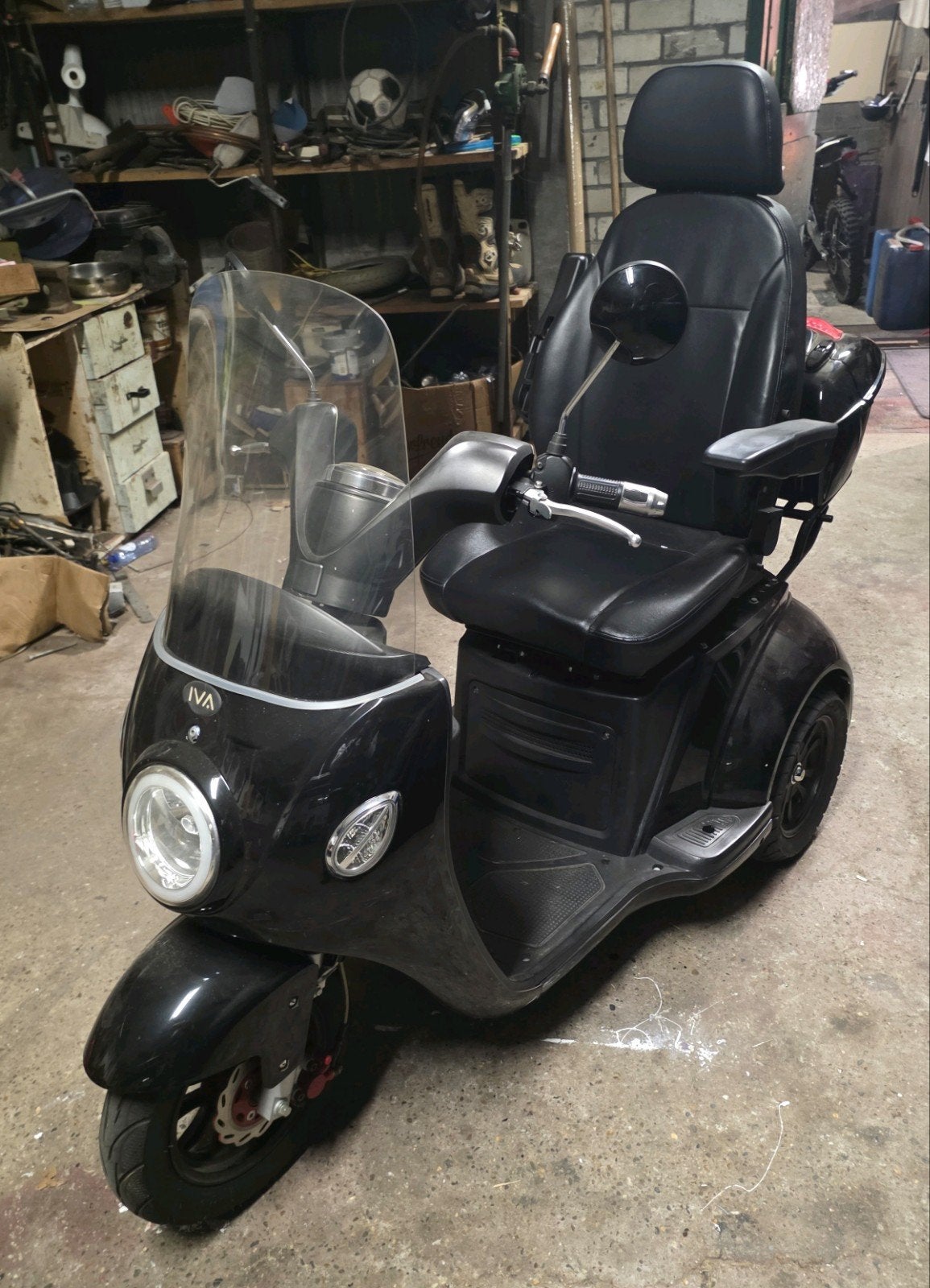 ✅️ scootmobiel iva A1000 snelheid 30km 2-accus & koffe, Ophalen, 46 km of meer, 16 km/u of meer