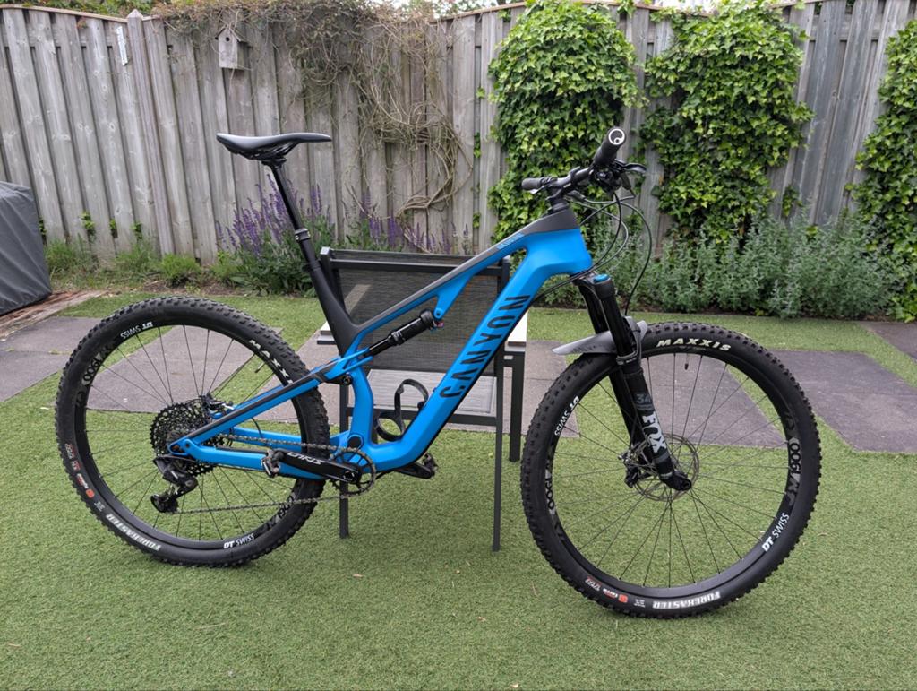 Canyon Neuron CF 8.0 Mountainbike - Full Suspension, Fietsen en Brommers, 57 cm of meer, Zo goed als nieuw, Schijfrem, Ophalen