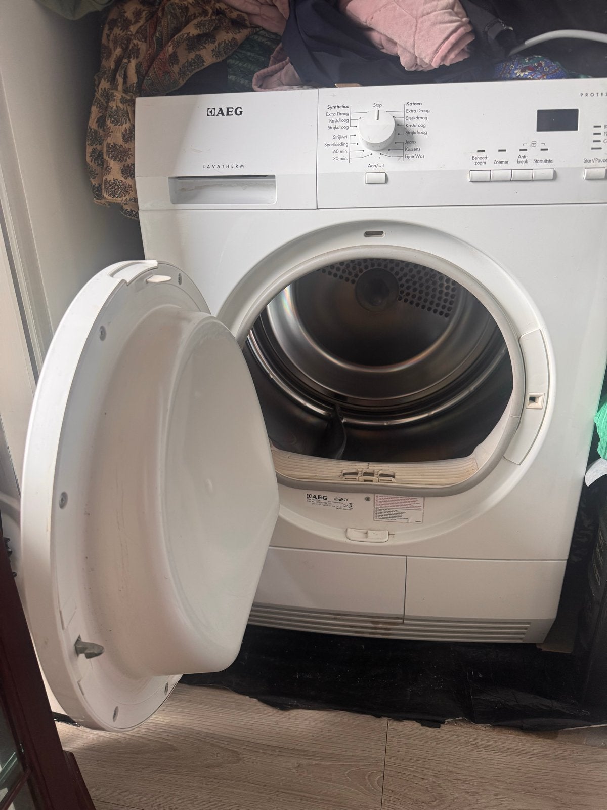 AEG protex wasdroger 7 kilo- Zo goed als nieuw, Ophalen, 6 tot 8 kg, Zo goed als nieuw, Voorlader