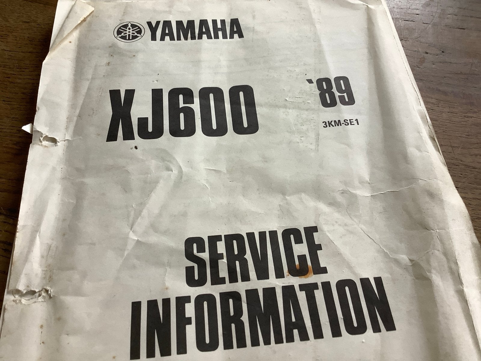 Yamaha XJ600 Service Informatie Handleiding ('89).   (120), Verzenden, Yamaha
