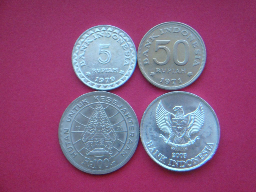 Indonesië setje munten 5, 50, 100 en 500 Rupiah 1971 / 2003., Verzenden, Zuidoost-Azië, Setje