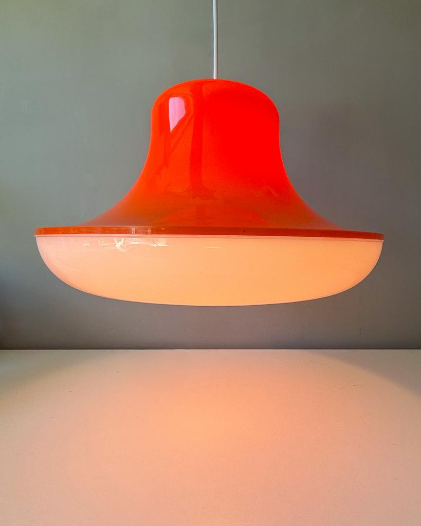 Vintage hanglamp | Massive, België | Space Age, Huis en Inrichting, Lampen | Hanglampen, Zo goed als nieuw, Minder dan 50 cm, Kunststof