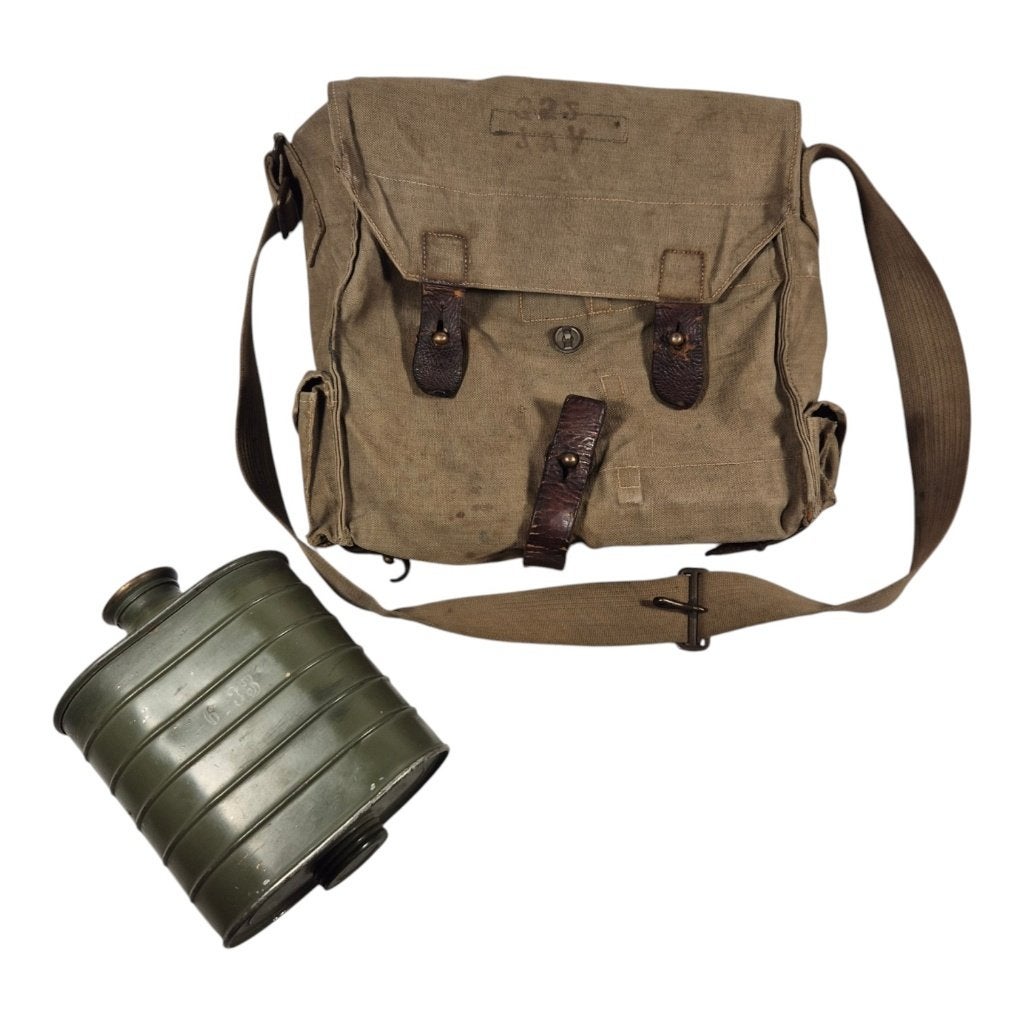 Nederlandse Model F Bereden gasmasker tas met filter, -, -, Overige typen, Ophalen of Verzenden