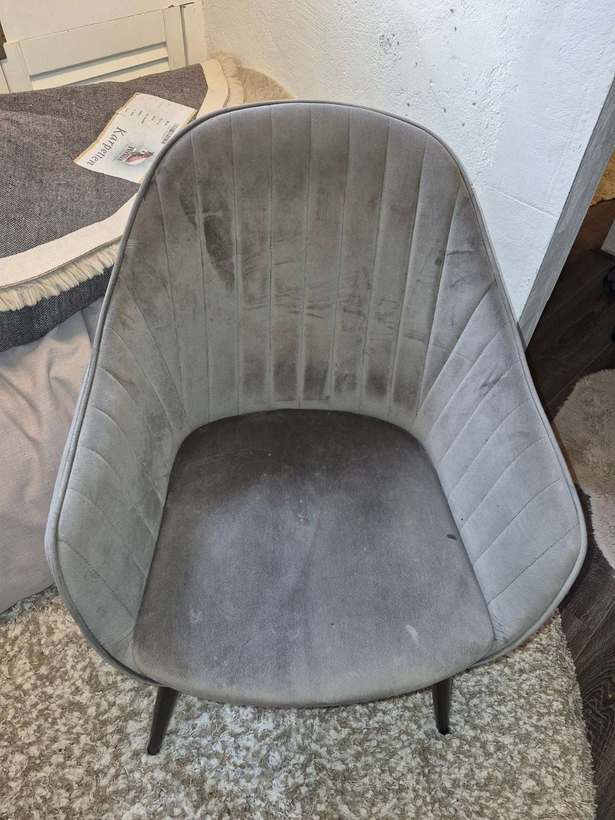 3 x Eetkamer stoelen, Ophalen, Gebruikt, Minder dan 75 cm, Stof
