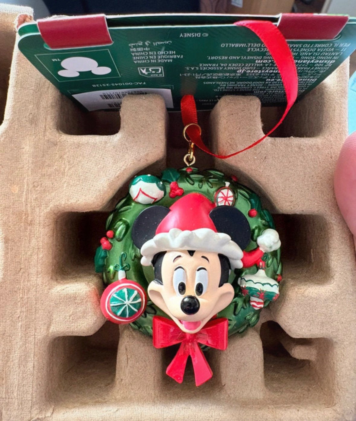 Disney mickey mouse ornament, Ophalen of Verzenden, Mickey Mouse, Zo goed als nieuw, Beeldje of Figuurtje