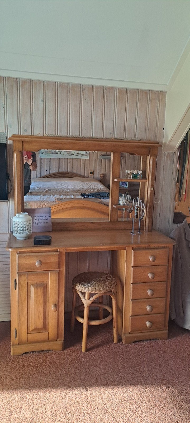 kaptafel eiken, Ophalen, Gebruikt