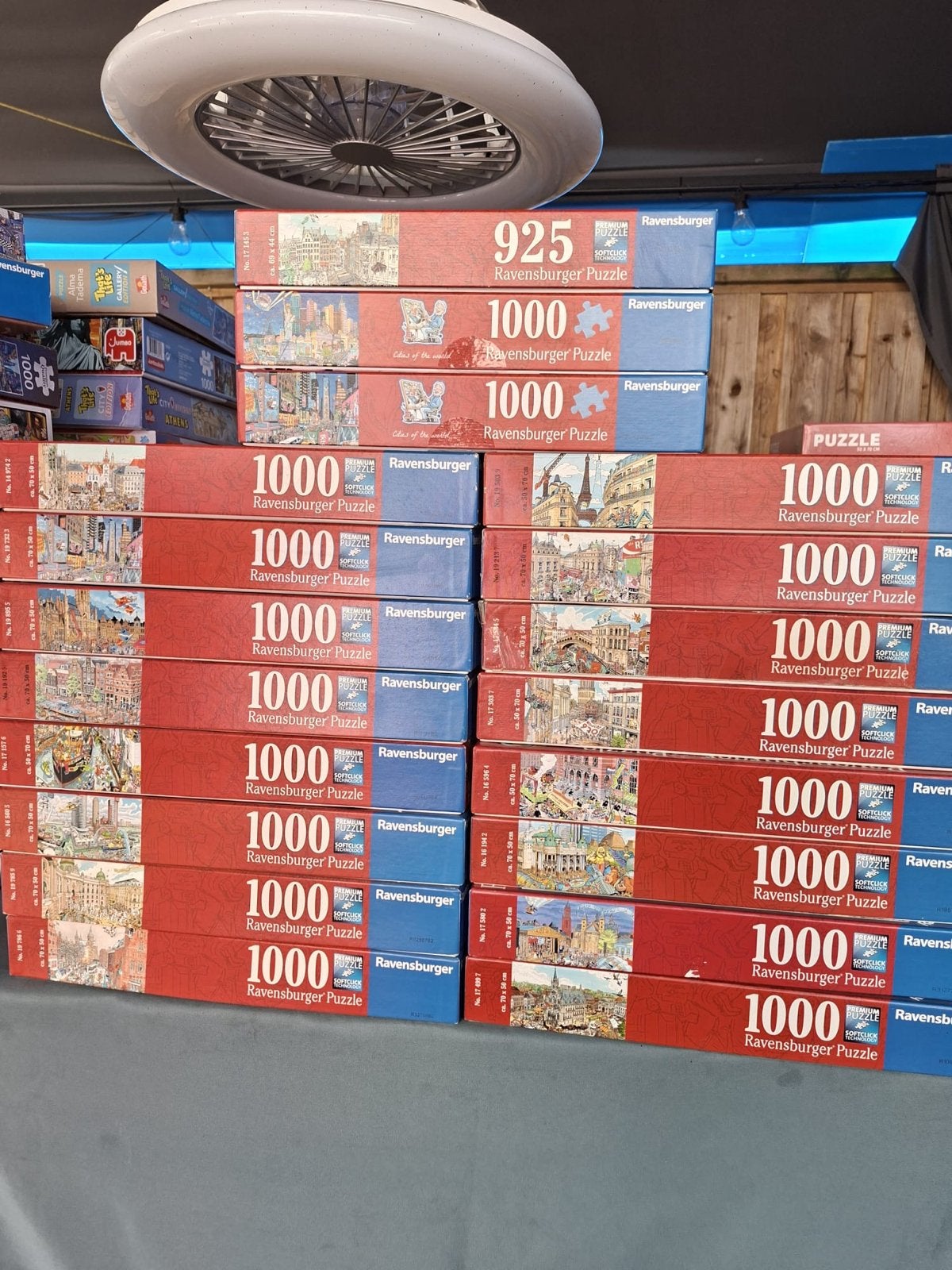 Grote collectie diverse puzzels (175 stuks), Ophalen, 500 t/m 1500 stukjes, Gebruikt