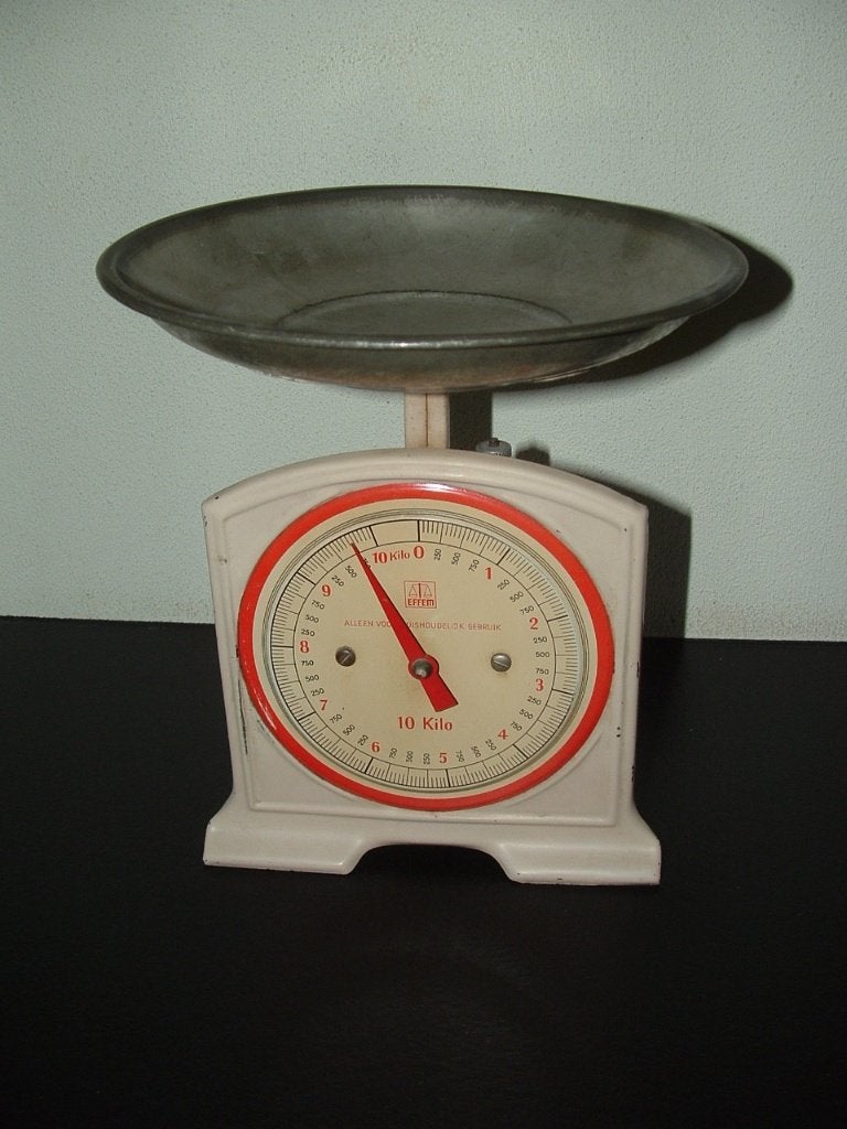 Effem oude vintage retro keuken weegschaal - max 10 kg., Verzamelen, Ophalen of Verzenden, Huis en Inrichting