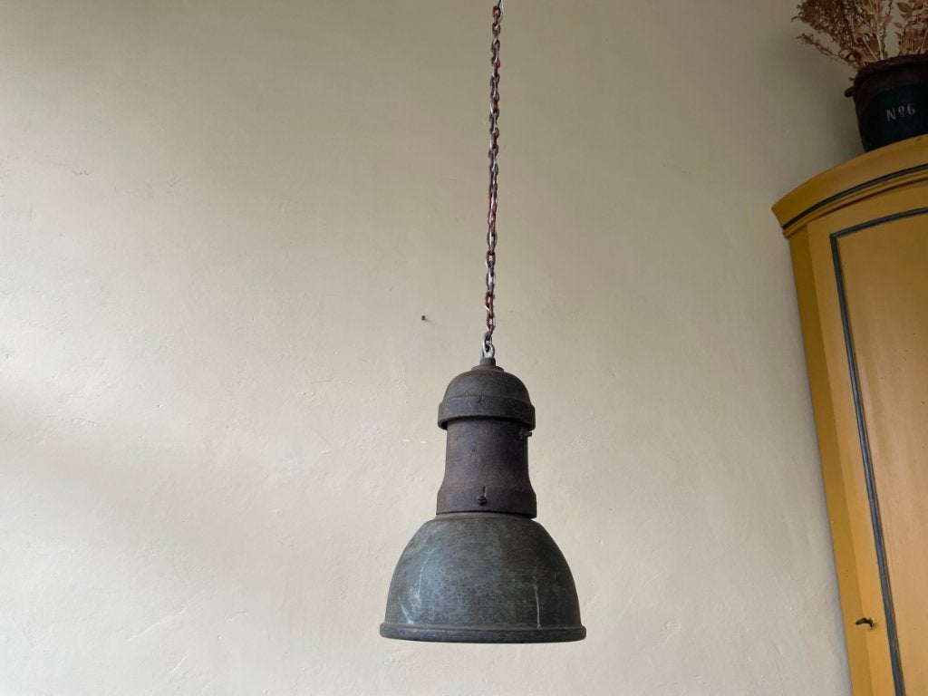 Lamp Hanglamp Fabriekslamp Frans stoer, Ophalen of Verzenden