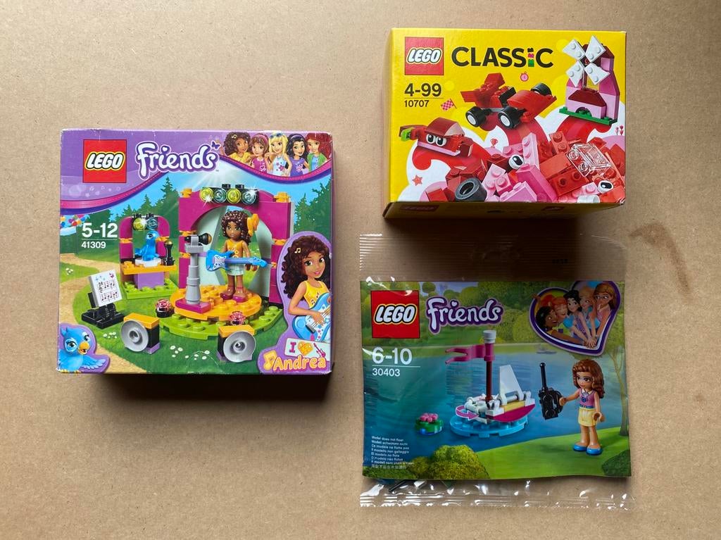 Lego Friends en Classic - 41309 + 10707 + 30403 - Nieuw, Lego, Nieuw, Friends, Ophalen of Verzenden