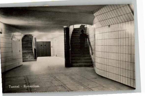 Rotterdam 6 SPARO fotokaarten van (MAAS)tunnel, Ophalen of Verzenden, 1920 tot 1940, Ongelopen, Zuid-Holland
