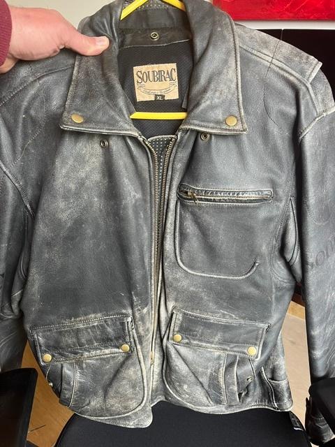 leren jas, Zwart, Maat 56/58 (XL), Ophalen of Verzenden, Zo goed als nieuw