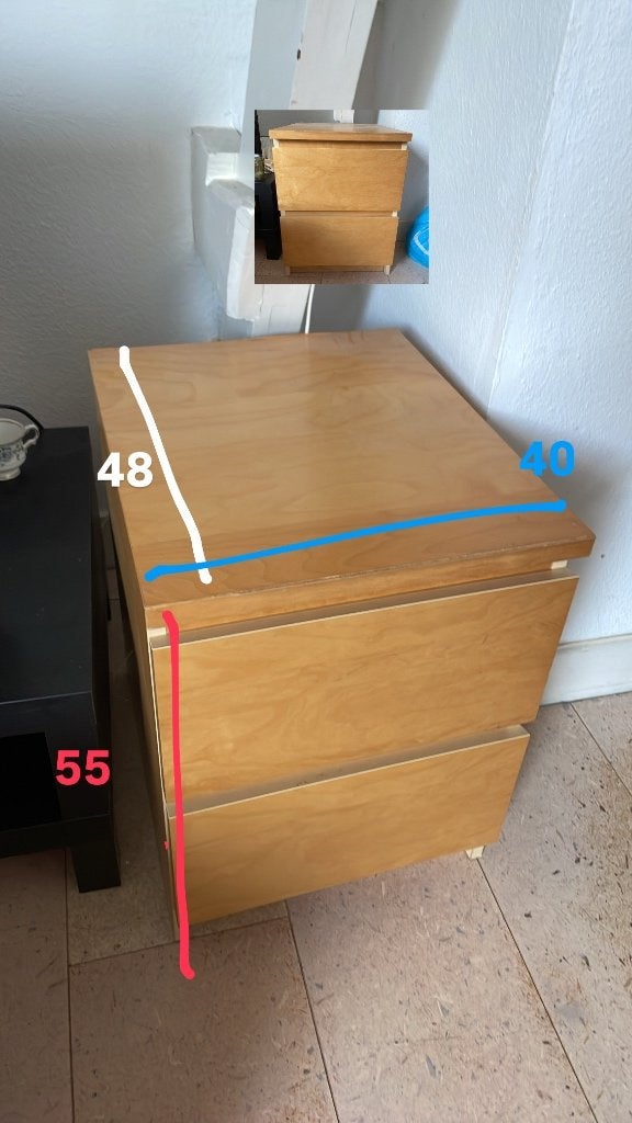Lades / Drawers, Huis en Inrichting, Kasten | Ladekasten, Ophalen, Minder dan 50 cm, Gebruikt, 3 of 4 laden