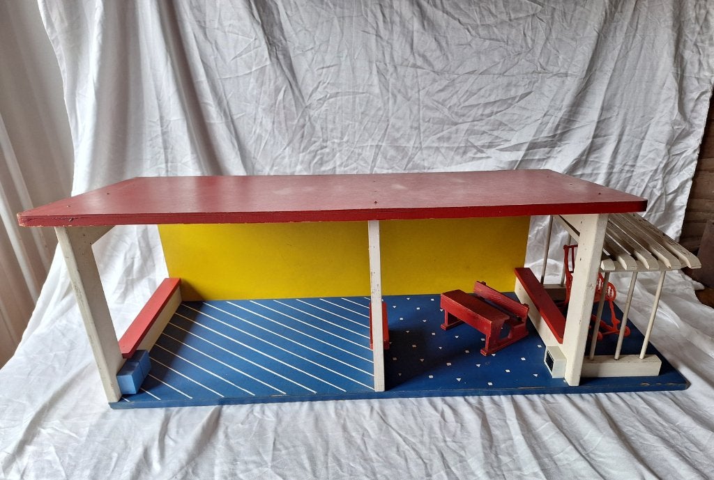 Retro Poppenhuis (jaren '50/'60), Antiek en Kunst, Curiosa en Brocante, Ophalen of Verzenden