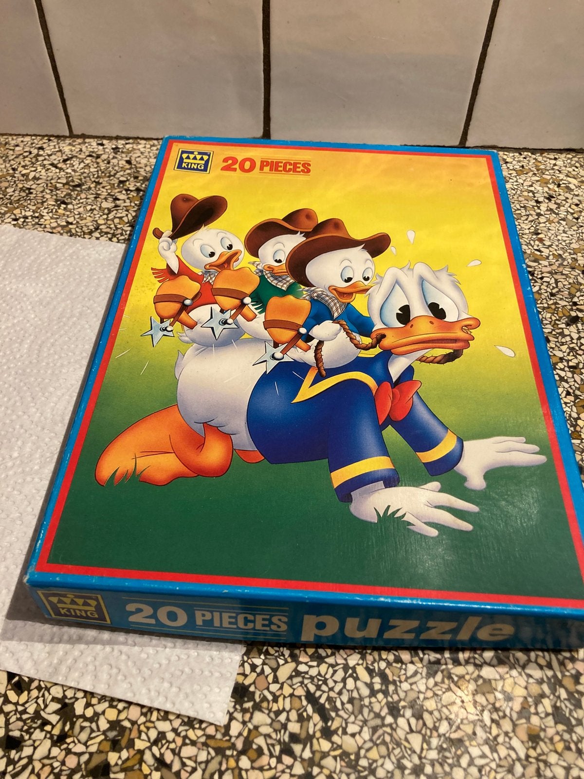 Puzzel donald, Ophalen of Verzenden, Meer dan 50 stukjes, Zo goed als nieuw, 6 jaar of ouder