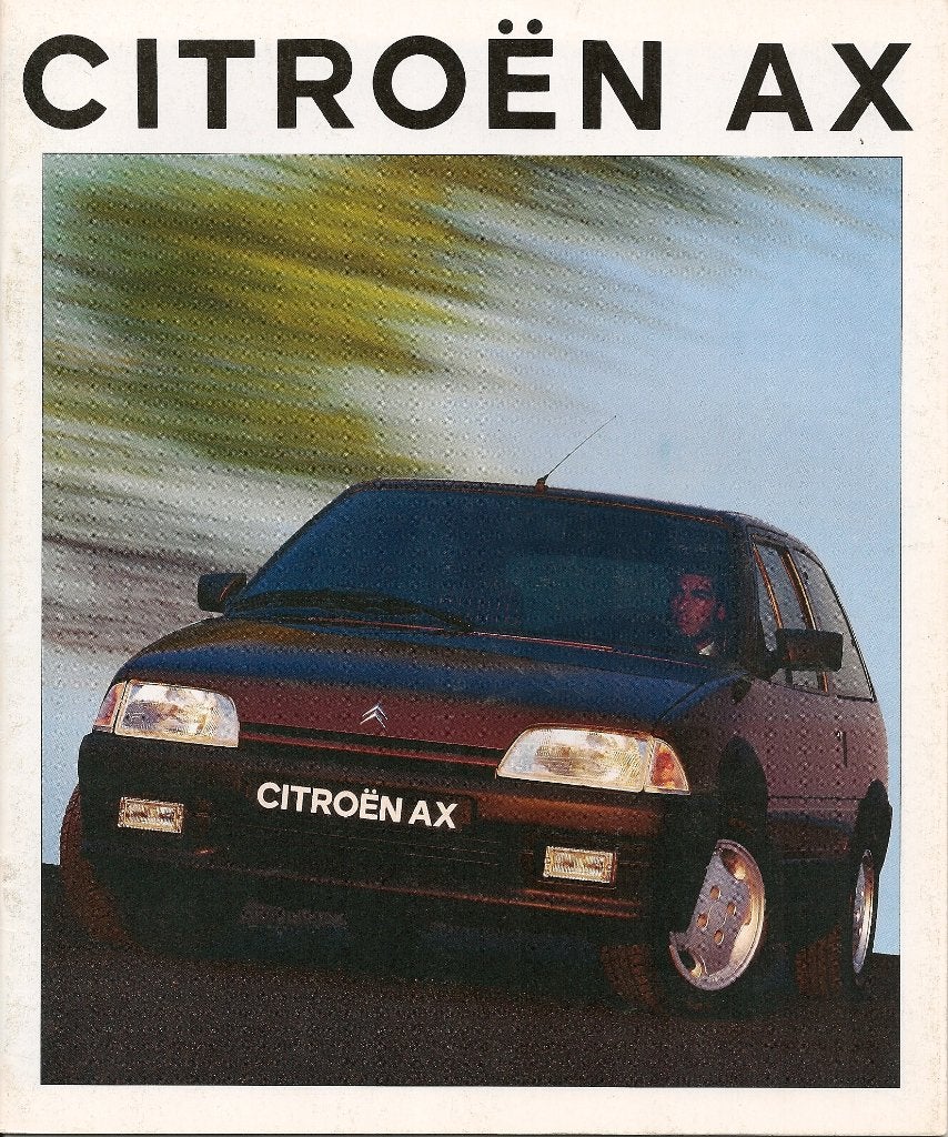 Folder Citroën AX, augustus 1992, Boeken, Ophalen of Verzenden, Nieuw, Citroën