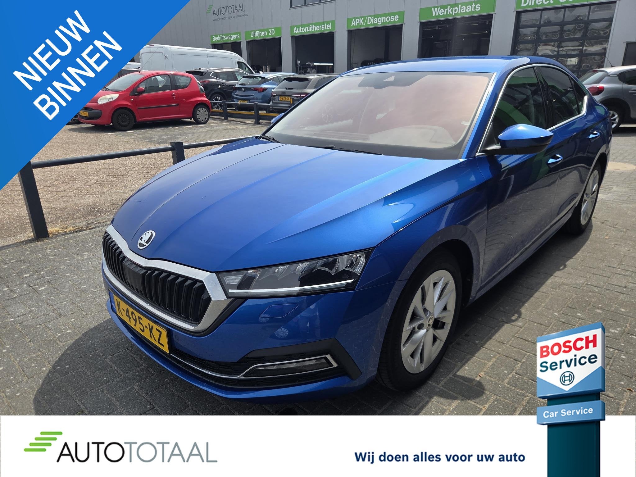 Skoda Octavia 1.0 e-TSI Business Edition Plus, Auto's, Skoda, Stof, Gebruikt, Blauw, Origineel Nederlands