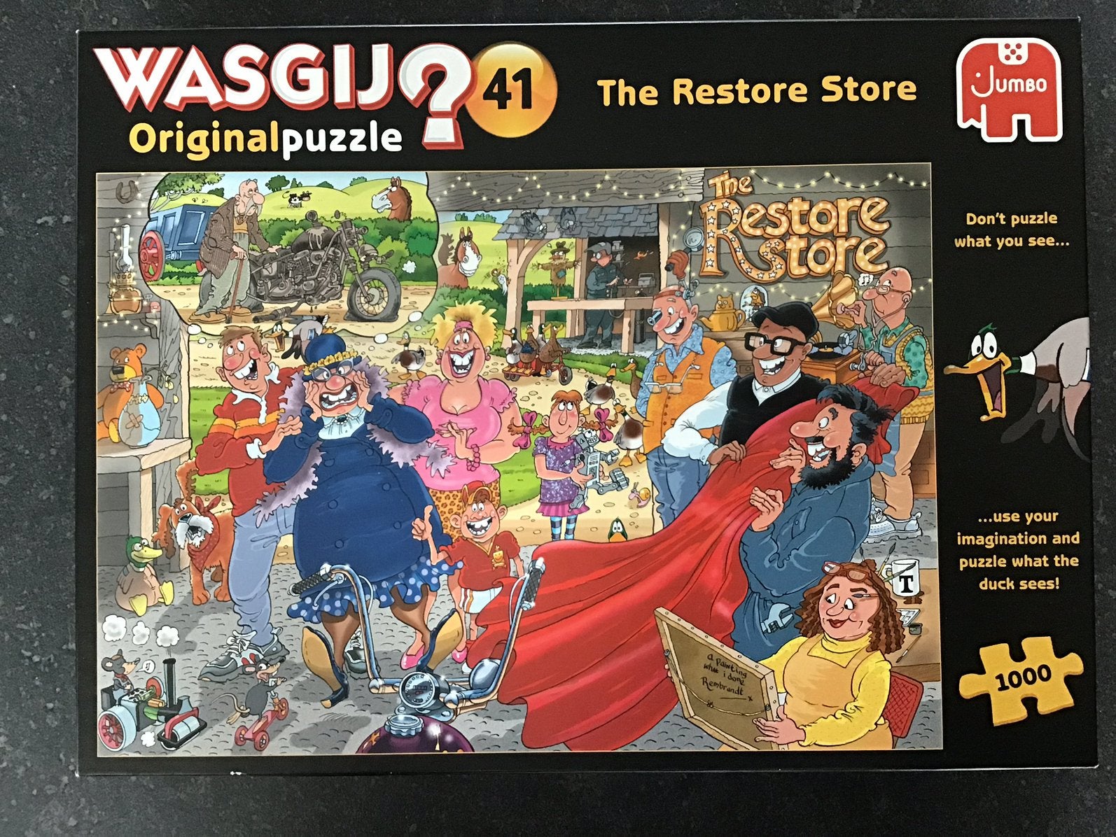 Wasgij puzzel, Hobby en Vrije tijd, Denksport en Puzzels, Ophalen, 500 t/m 1500 stukjes, Zo goed als nieuw, Legpuzzel