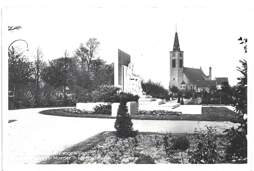 AK Den Haag - Monumenent Koningin Emma in Rosarium, Verzenden, 1960 tot 1980, Ongelopen, Zuid-Holland