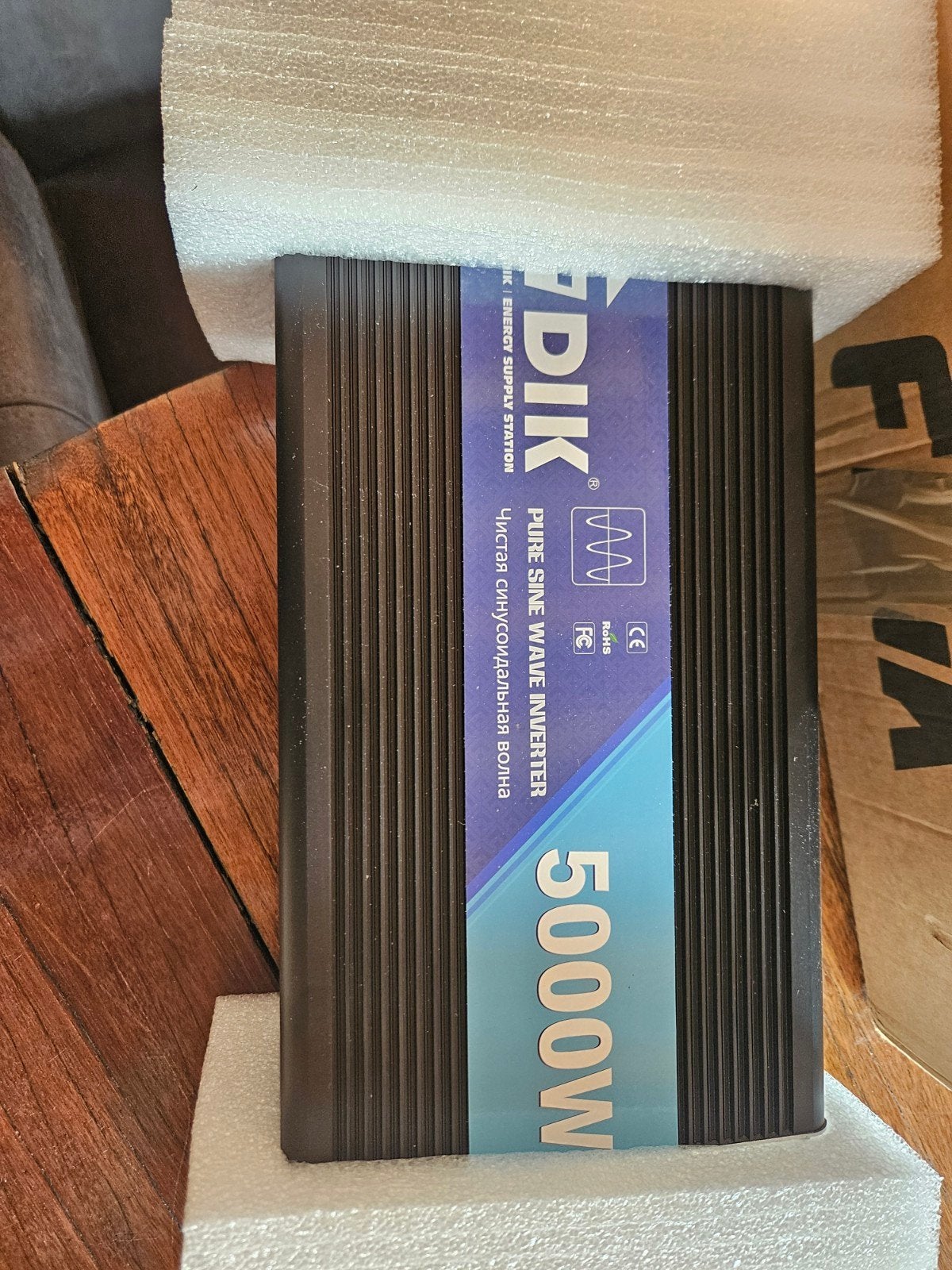 5000W Pure Sinus Omvormer 12V naar 230V met LCD, Ophalen of Verzenden, Nieuw