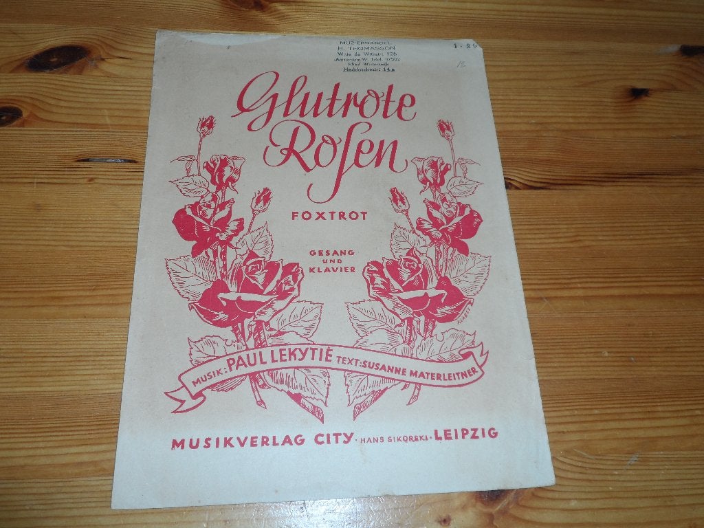 Glutrote rosen - paul lekytiè, Zang, Gebruikt, Ophalen of Verzenden, Artiest of Componist