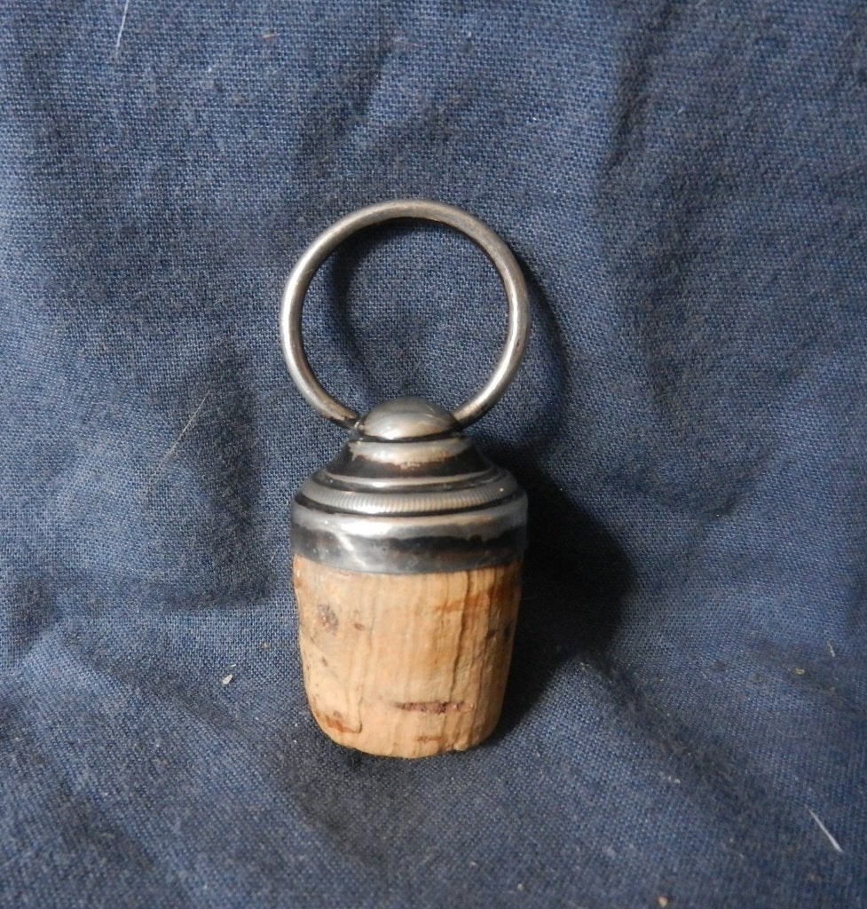 Zilver flessenstop met ring Zuidelijke Nederlanden 1814-1842, Antiek en Kunst, Antiek | Goud en Zilver, Ophalen of Verzenden, Zilver