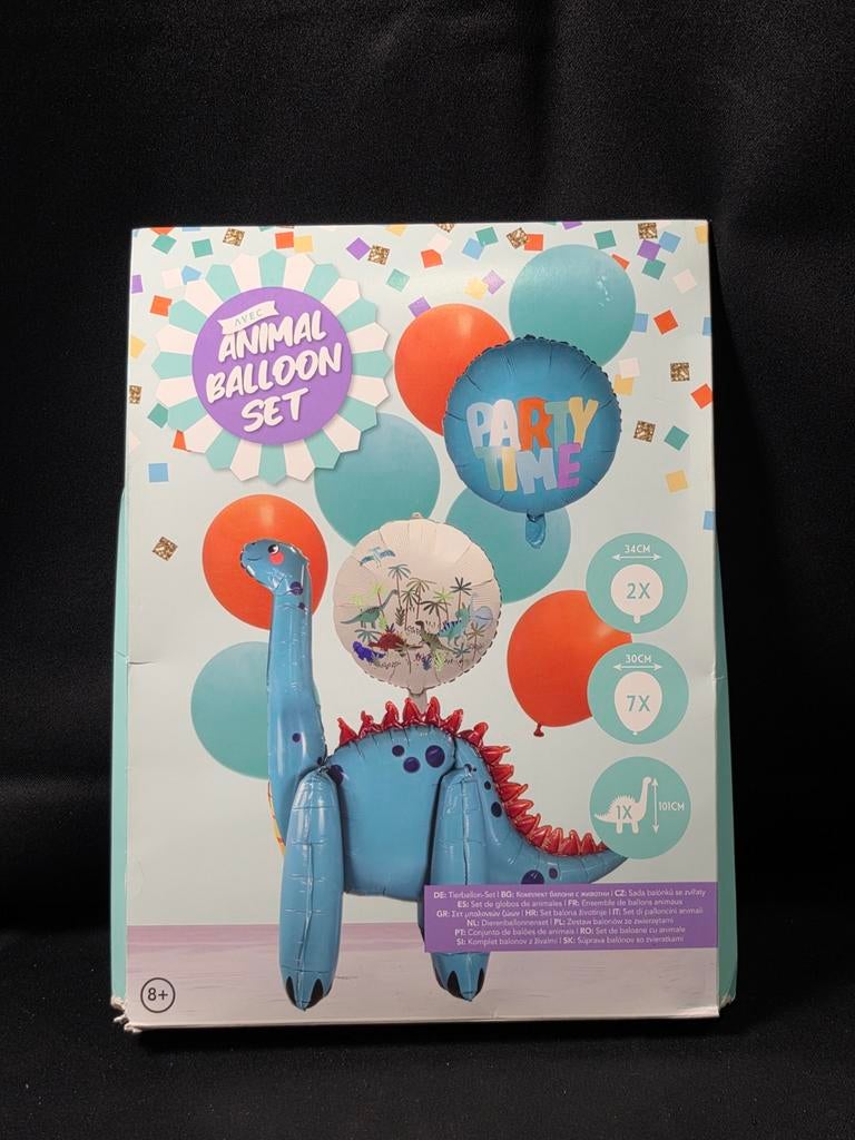 Grote Dino Folié Ballon 101 cm – Triceratops Dinosaur Party, Versiering, ., Nieuw, Ophalen of Verzenden