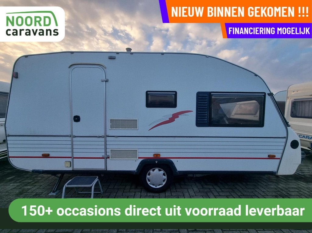 SOLIFER GOLDIE 470 ENKELE BEDDEN+VOORTENT+LUIF, Caravans en Kamperen, Solifer, Bedrijf, 6 tot 7 meter, Radio