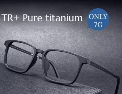 Titanium frame heren leesbril +1 Anti blauw lich, Overige merken, Zwart, Nieuw, Ophalen of Verzenden