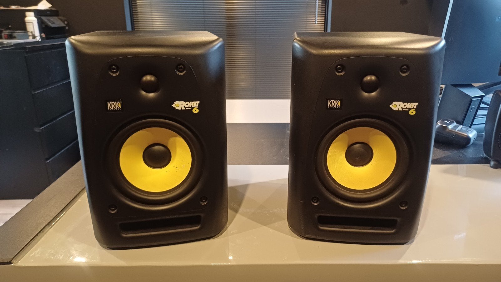 2x KRK Rokit 6 Studiomonitoren, Audio, Tv en Foto, Ophalen, Studiomonitor, Gebruikt, KRK