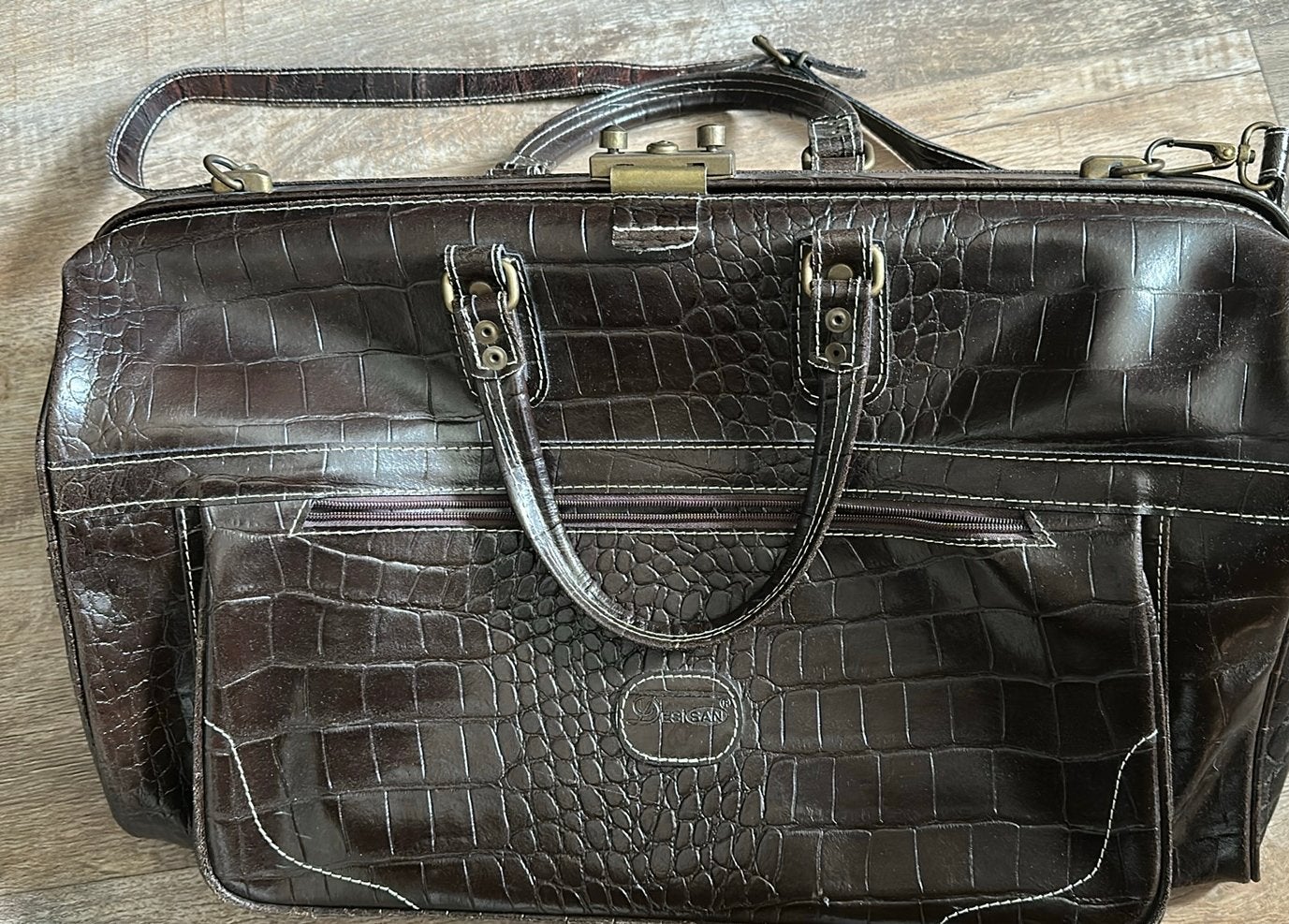 Lederen dokters tas, Sieraden, Tassen en Uiterlijk, 40 tot 60 cm, 20 tot 30 cm, Bruin, Ophalen of Verzenden