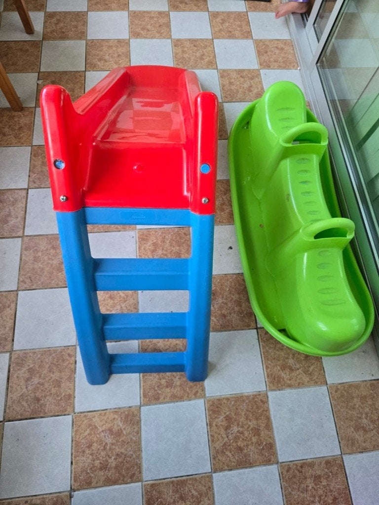 Wip en glijbaan set, Ophalen, Zo goed als nieuw, Glijbaan