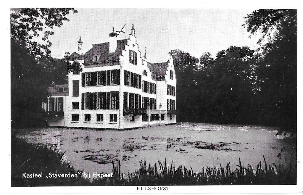 AK Hulshorst - Kasteel "Staverden" bij Elspeet, Ophalen of Verzenden, 1960 tot 1980, Ongelopen, Gelderland
