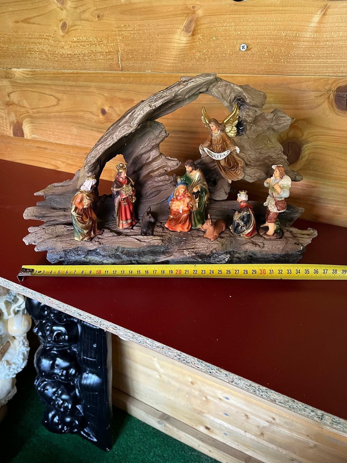 2x Kerststal met figuren en stal, Ophalen of Verzenden