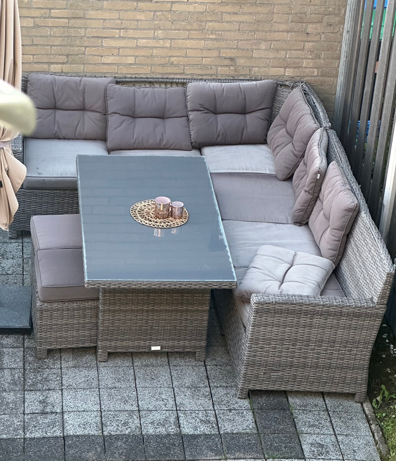 Tuinset en loungesets, Tuin en Terras, Tuinsets en Loungesets, Ophalen, Gebruikt, 8 zitplaatsen, Loungeset