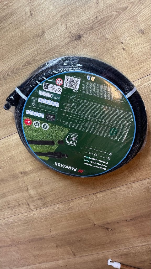 Parkside druppelslang 15 m (soaker hose) — nieuw, verpakt, Ophalen of Verzenden, Nieuw, Tuinslang