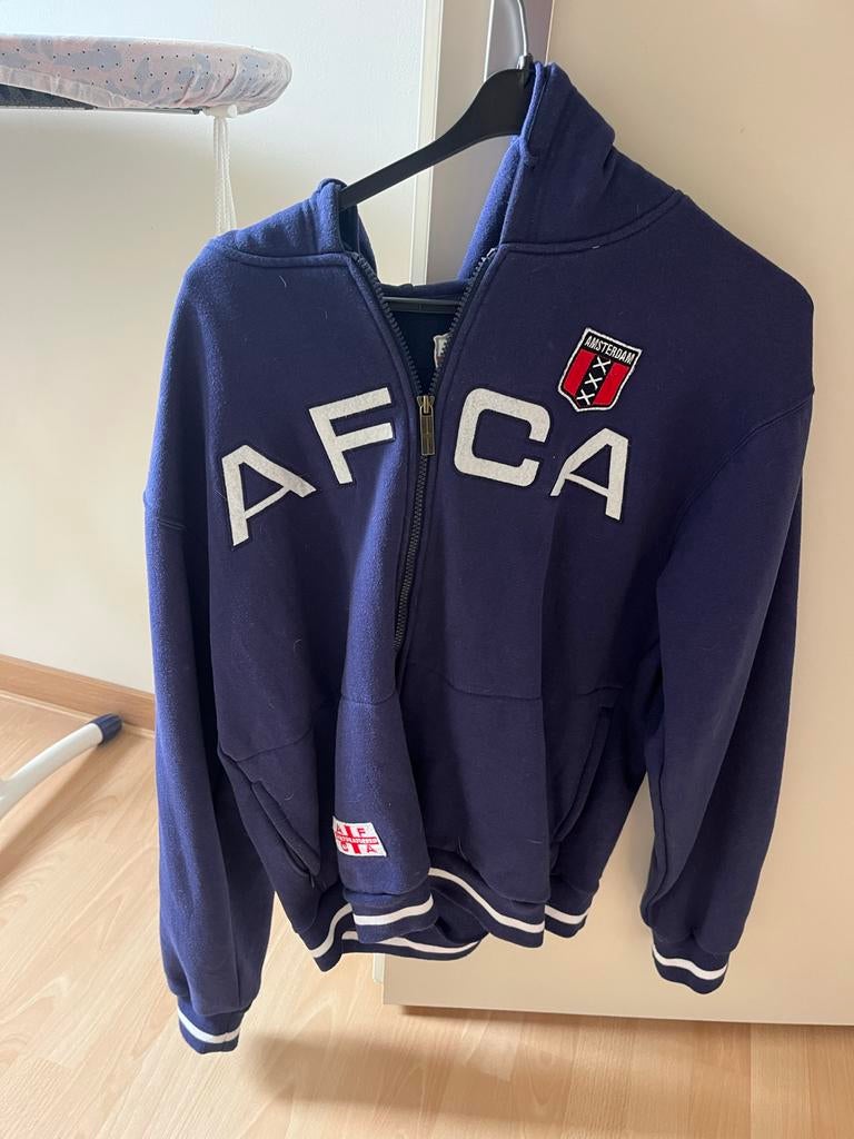 Ajax AFCA vest - Blauw, Ophalen, Gedragen, Maat 52/54 (L), Blauw