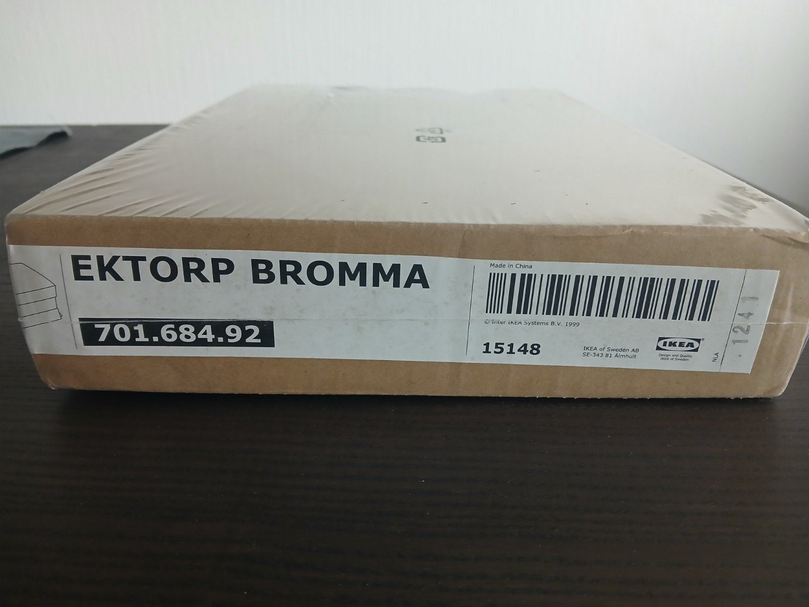 Ikea Ektorp Bromma, hoes voetenbank. Svanby grijs., Eenpersoons, Wit, Nieuw, Ophalen of Verzenden