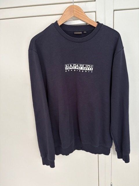 Napapijri Sweater - Donkerblauw - Maat S, Blauw, Ophalen of Verzenden, Zo goed als nieuw, Napapijri