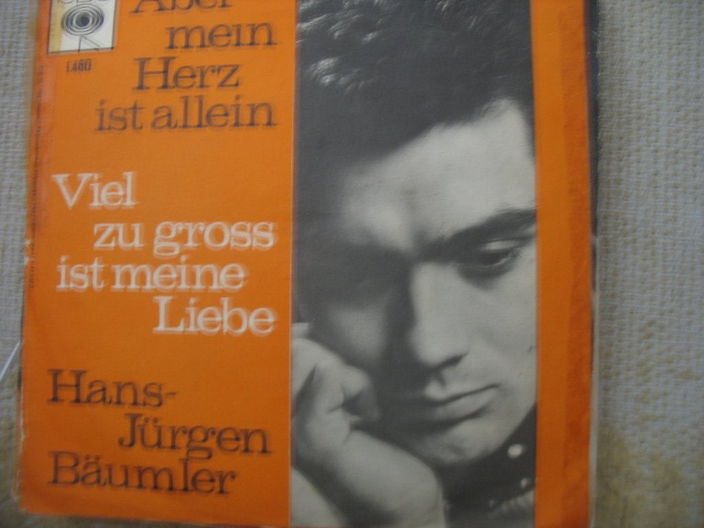 Single Sale; Hans Jurgen Baumler-Aber mein Herze ist allein, Ophalen of Verzenden, Gebruikt, 7 inch, Overige genres