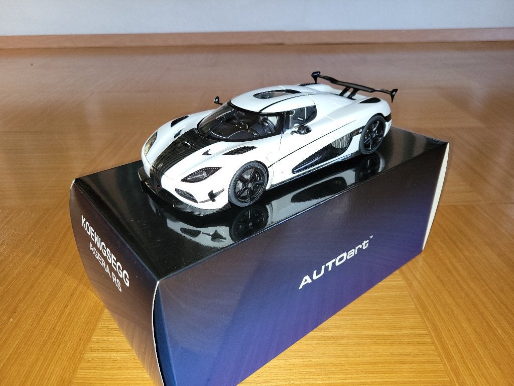 1:18 Koenigsegg Agera RS AUTOart White, Verzenden, Zo goed als nieuw, Auto, Autoart