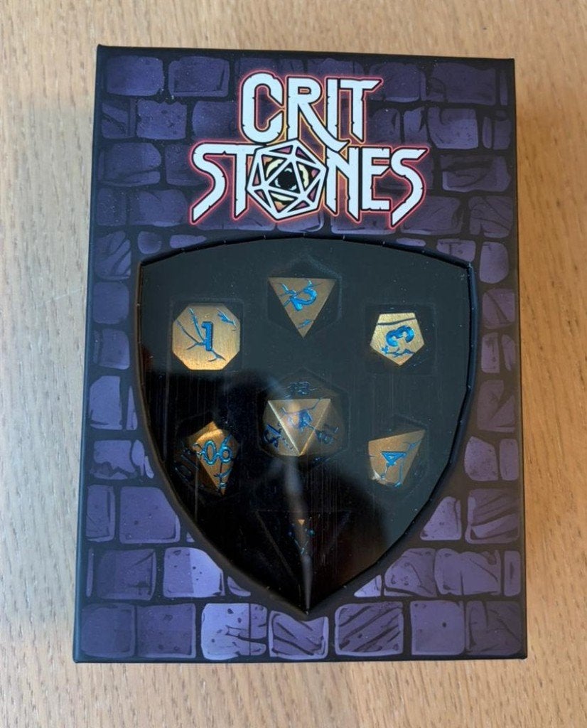 Crit Stones - Metal Dice set, Hobby en Vrije tijd, Wargaming, Ophalen of Verzenden, Nieuw, Overige soorten, Toebehoren