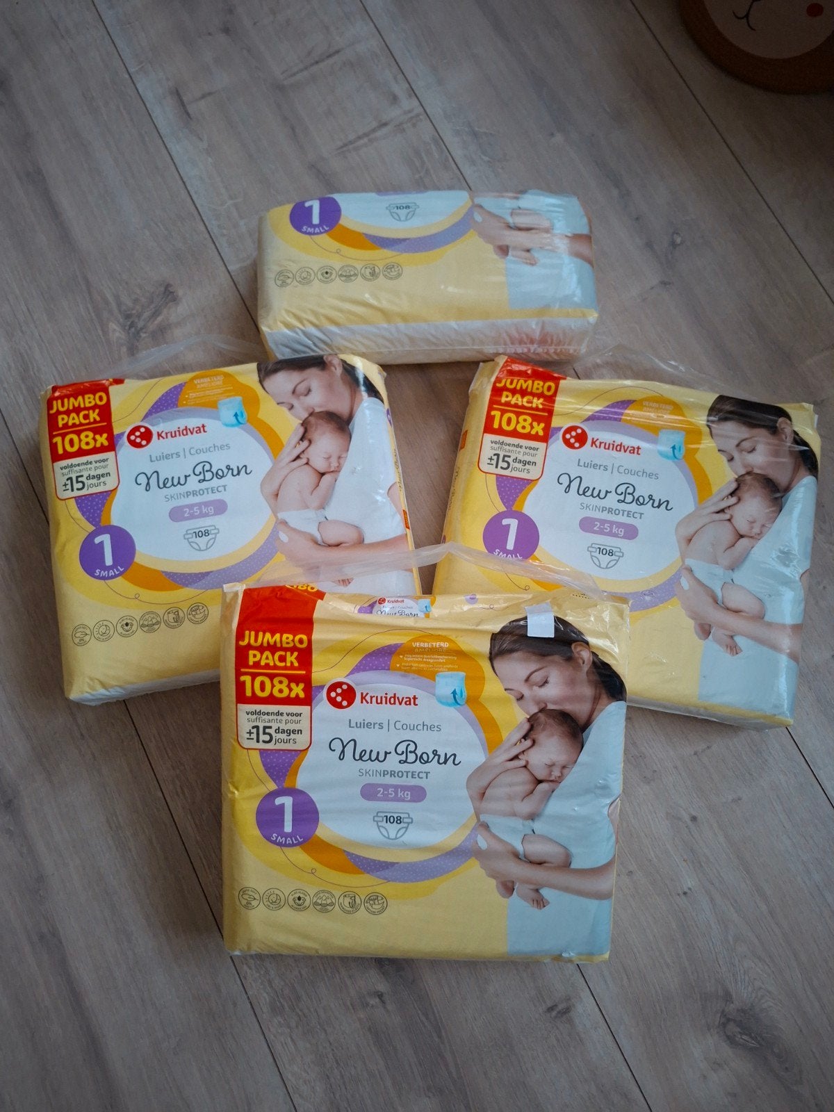 3,5 pak Kruidvat New Born luiers maat 1 (Jumbo Pack), Ophalen, Nieuw
