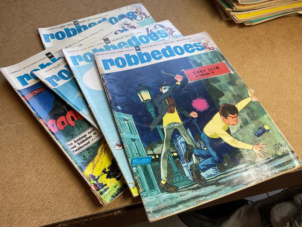 GUUS SLIM  TILLIEUX  Robbedoes Sjors       VERZAMELING, Gelezen, Complete serie of reeks, Ophalen of Verzenden, Maurice Tillieux