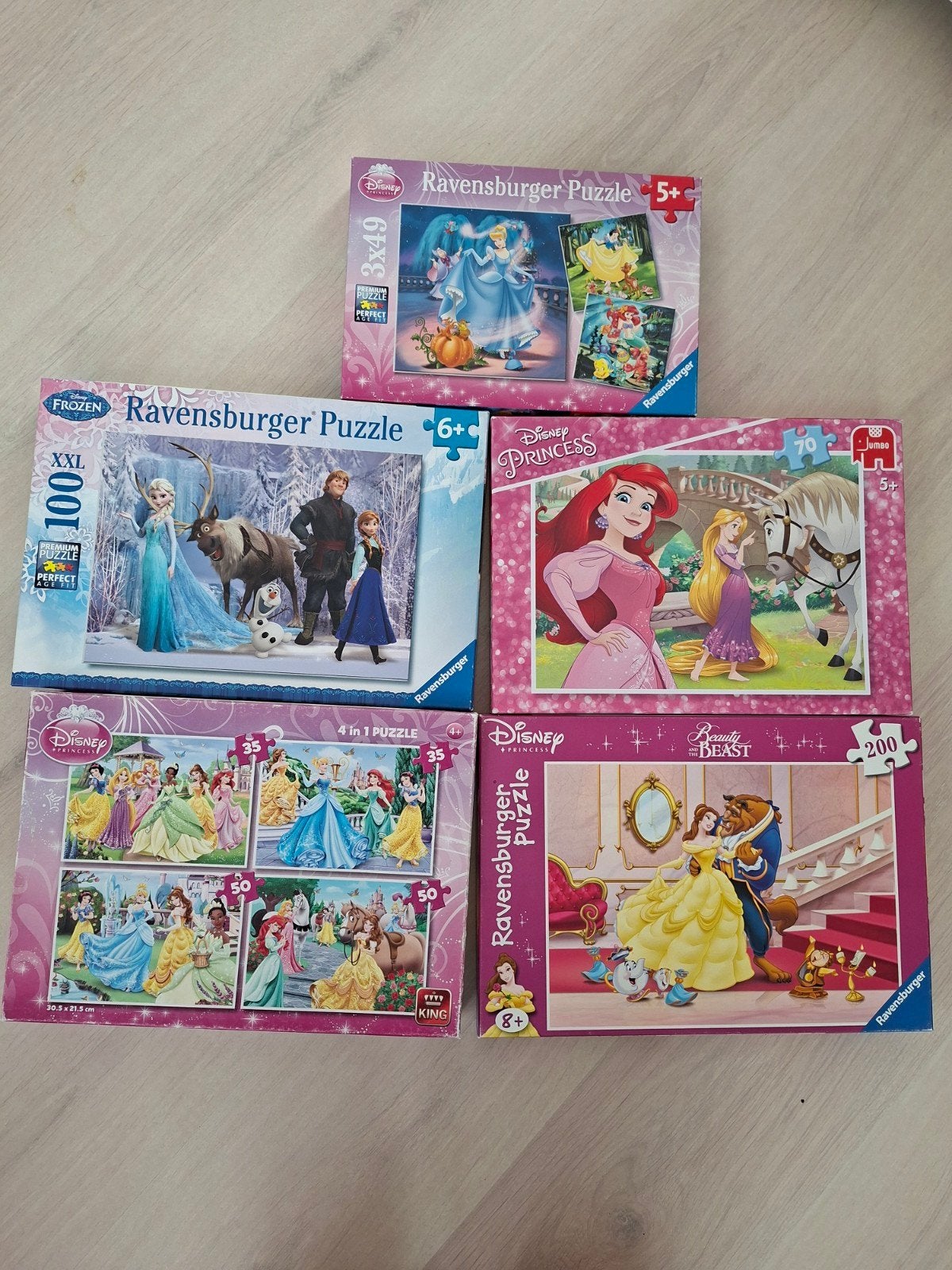 Disney Ravensburger Puzzels - Frozen, Prinsessen, Belle, Ophalen of Verzenden, Meer dan 50 stukjes, Gebruikt, 6 jaar of ouder