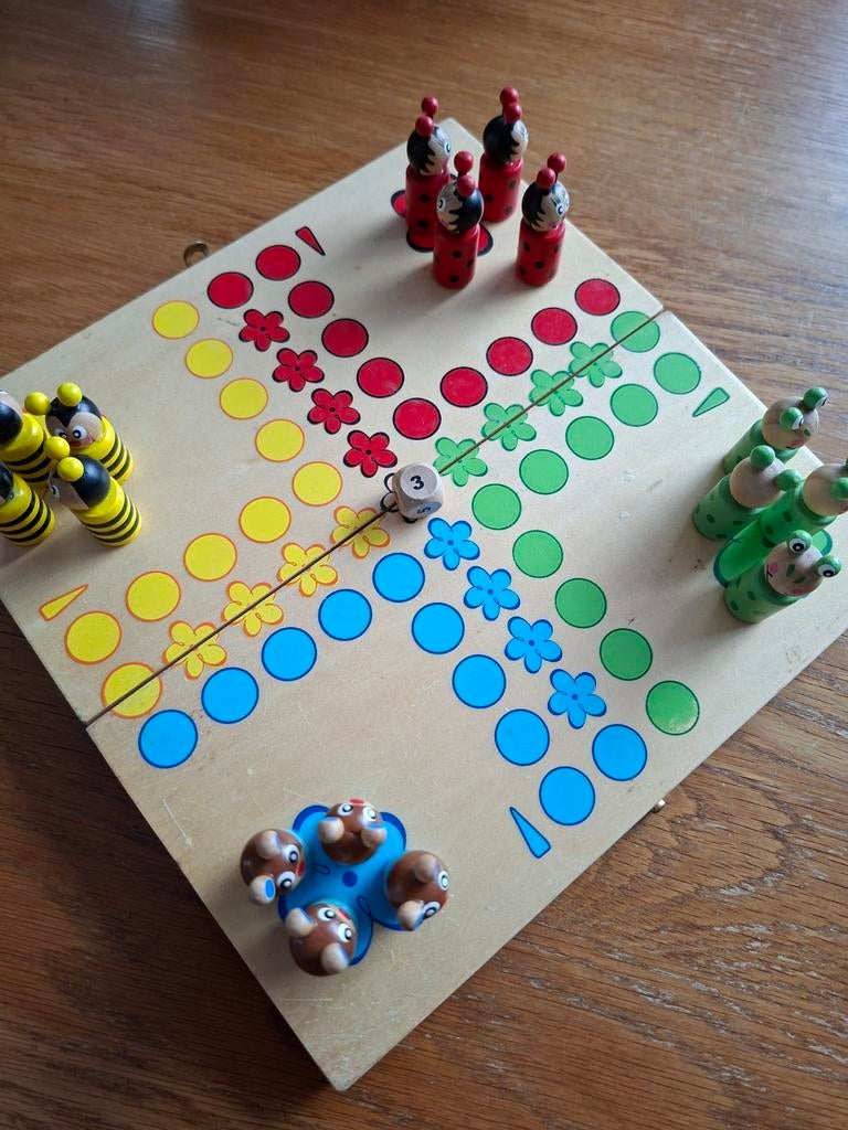 Mens Erger Je Niet (voor kinderen), Hobby en Vrije tijd, Gezelschapsspellen | Bordspellen, Zo goed als nieuw, Een of twee spelers