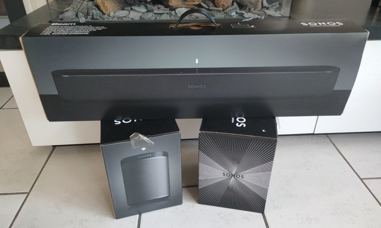 Sonos dozen Play:1 en Beam, Ophalen of Verzenden, Zo goed als nieuw