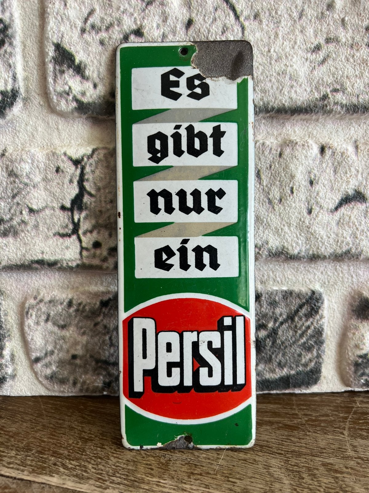 OUD BOL EMAILLE BORDJE PERSIL, Verzamelen, Ophalen of Verzenden, Gebruikt, Reclamebord