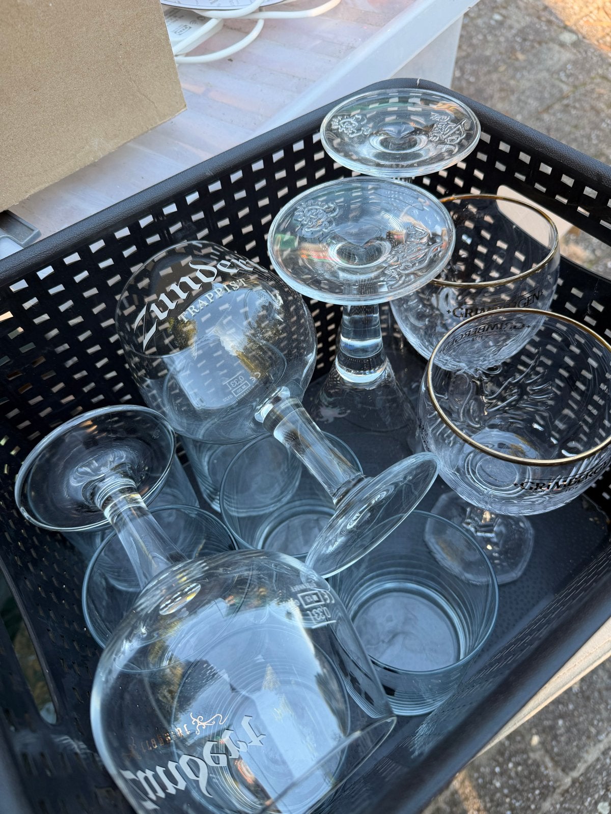 Grote partij speciaalbier glazen - diverse merken, Ophalen, Glas of Glazen, Gebruikt, Overige merken