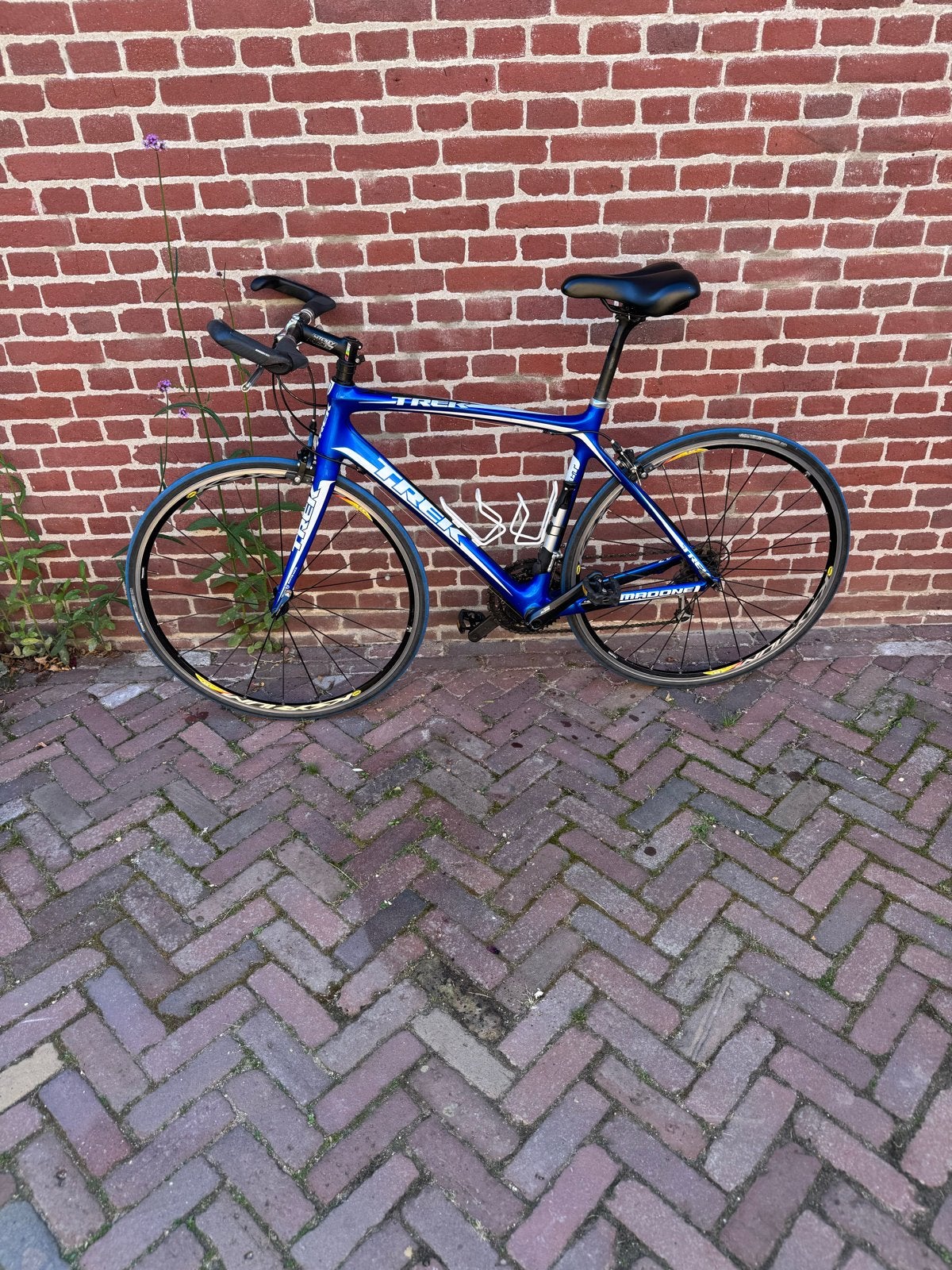 Trek Madone 4.7 racefiets Carbon met Mavic Ksyrium wielen, 28 inch, Gebruikt, Carbon, 49 tot 53 cm